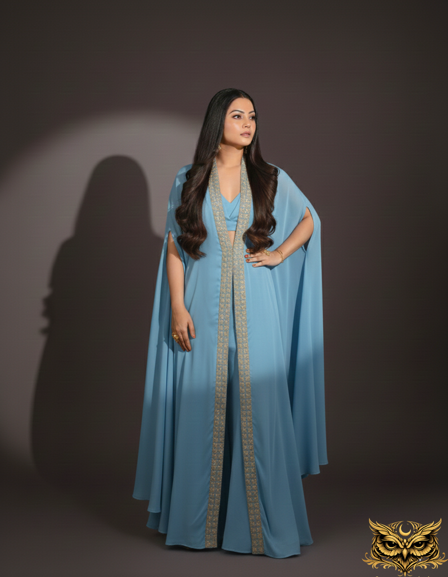 The Ivory Eclipse Cape Set